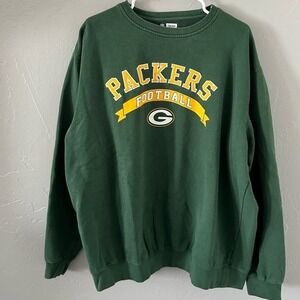 🔥🏈 Vintage GREEN BAY PACKERS NFL Crewneck Sweatshirt Sz XL - GUC